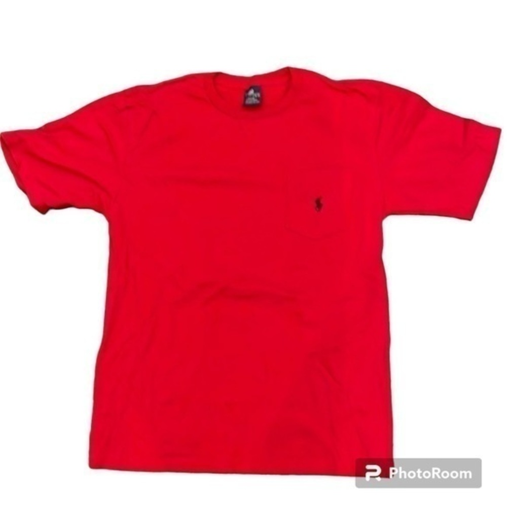 POLO RALPH LAUREN Red Short Sleeve Crewneck T Shirt, Youth Large